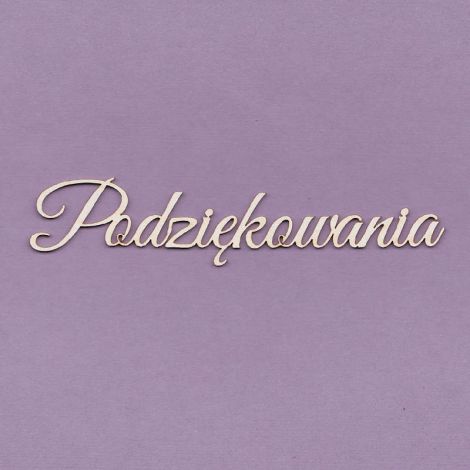 Tekturka Crafty Moly Napis G4 - Podziękowania, duże